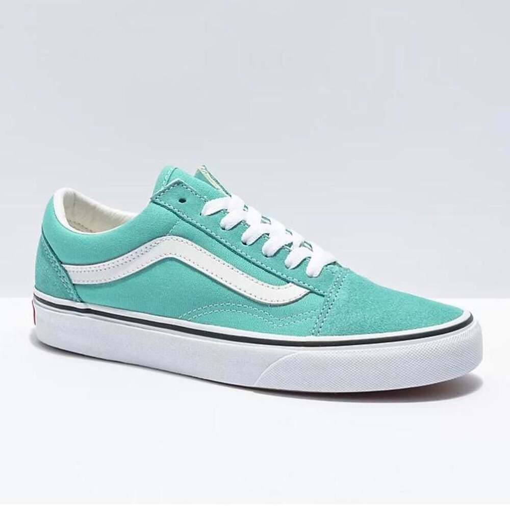 Vans Old Skool Skate Shoes Waterfall Aqua Women 9.5